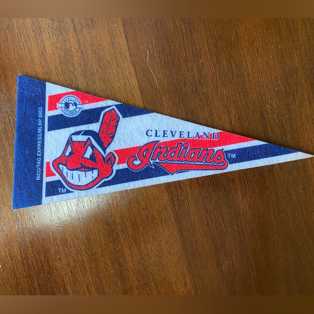 Cleveland Indians Pennant with Chief Wahoo - Vintage